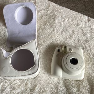 Instax polaroid camera with case!